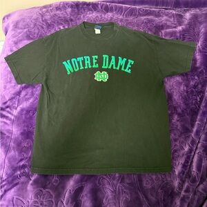 VTG Notre Dame Football Champs Team Edition Apparel T-shirt Made In USA Green Xl